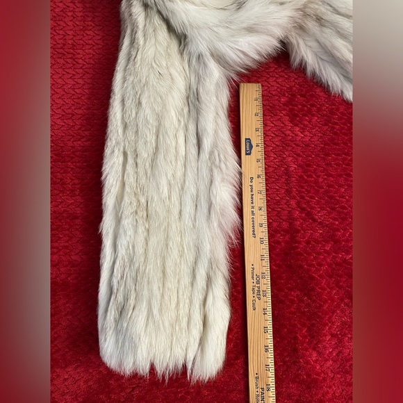 Vintage SAGA FOX silver fox real fur coat, size M, - Picture 7 of 13